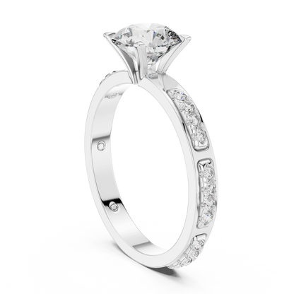 Solitaire Diamond Engagement Ring