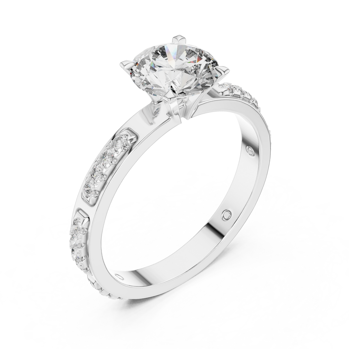 Solitaire Diamond Engagement Ring