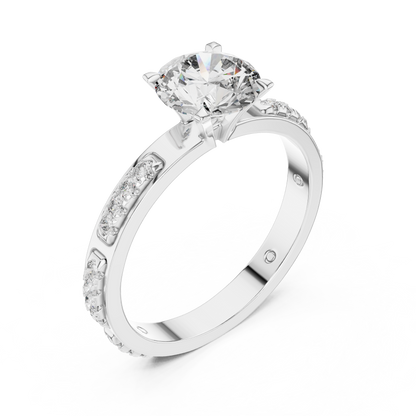 Solitaire Diamond Engagement Ring