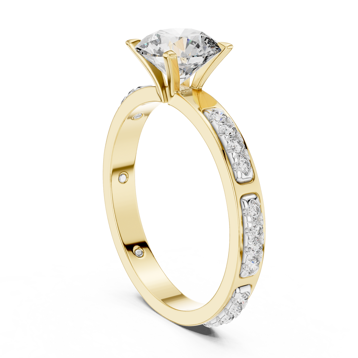 Solitaire Diamond Engagement Ring