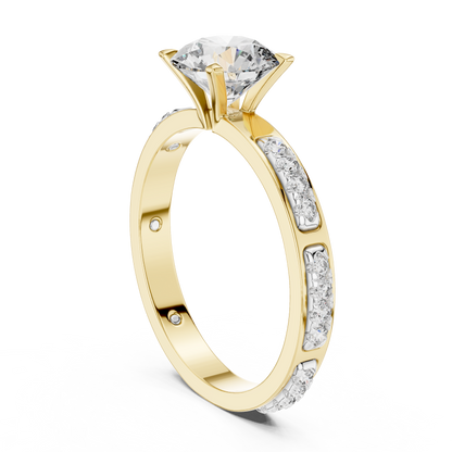Solitaire Diamond Engagement Ring