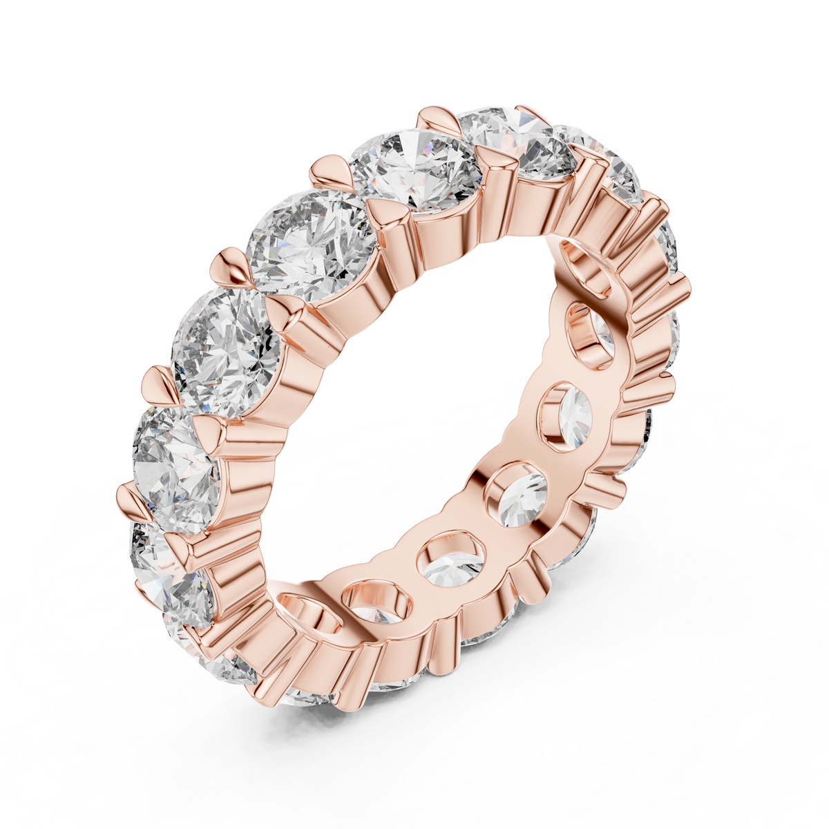 Brilliant Prong-Set Diamond Eternity Band