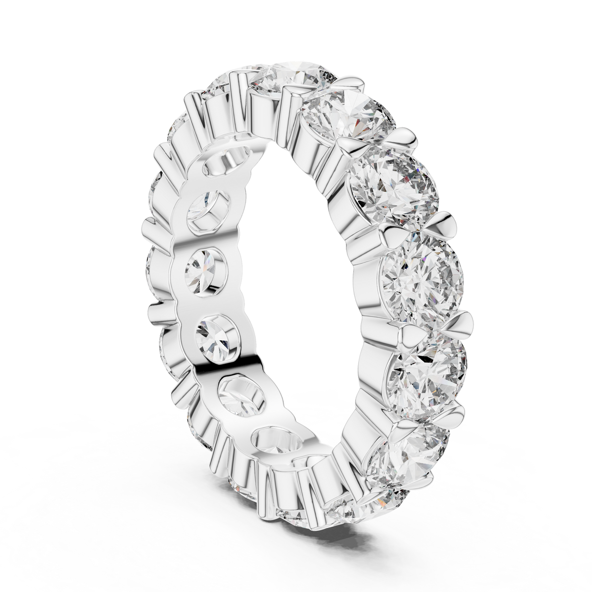 Brilliant Prong-Set Diamond Eternity Band