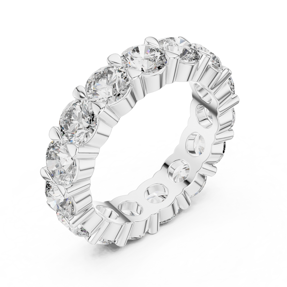 Brilliant Prong-Set Diamond Eternity Band