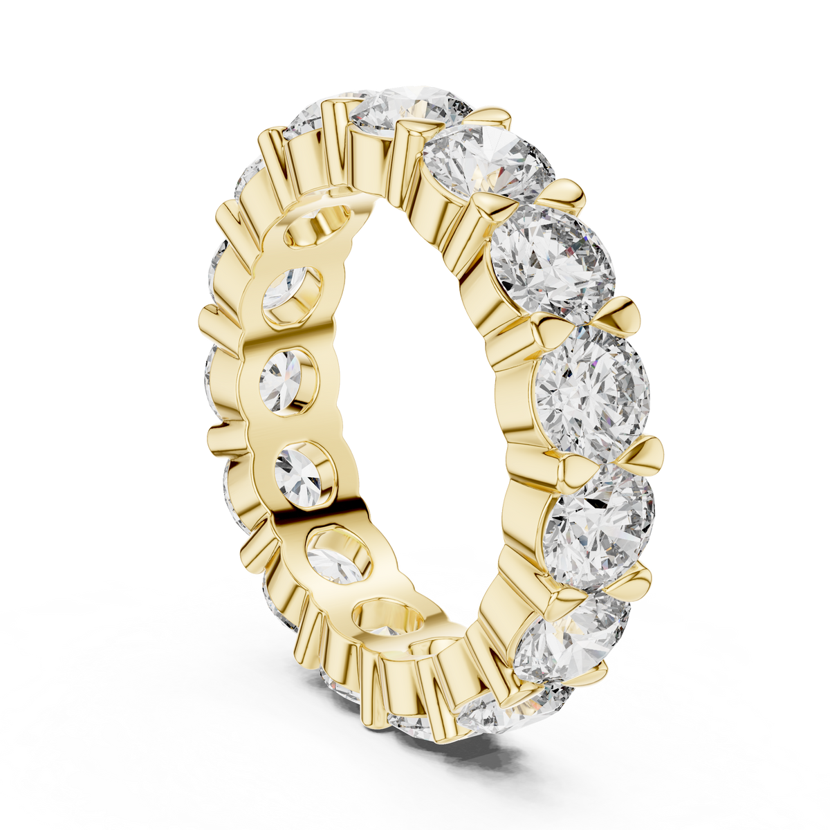 Brilliant Prong-Set Diamond Eternity Band