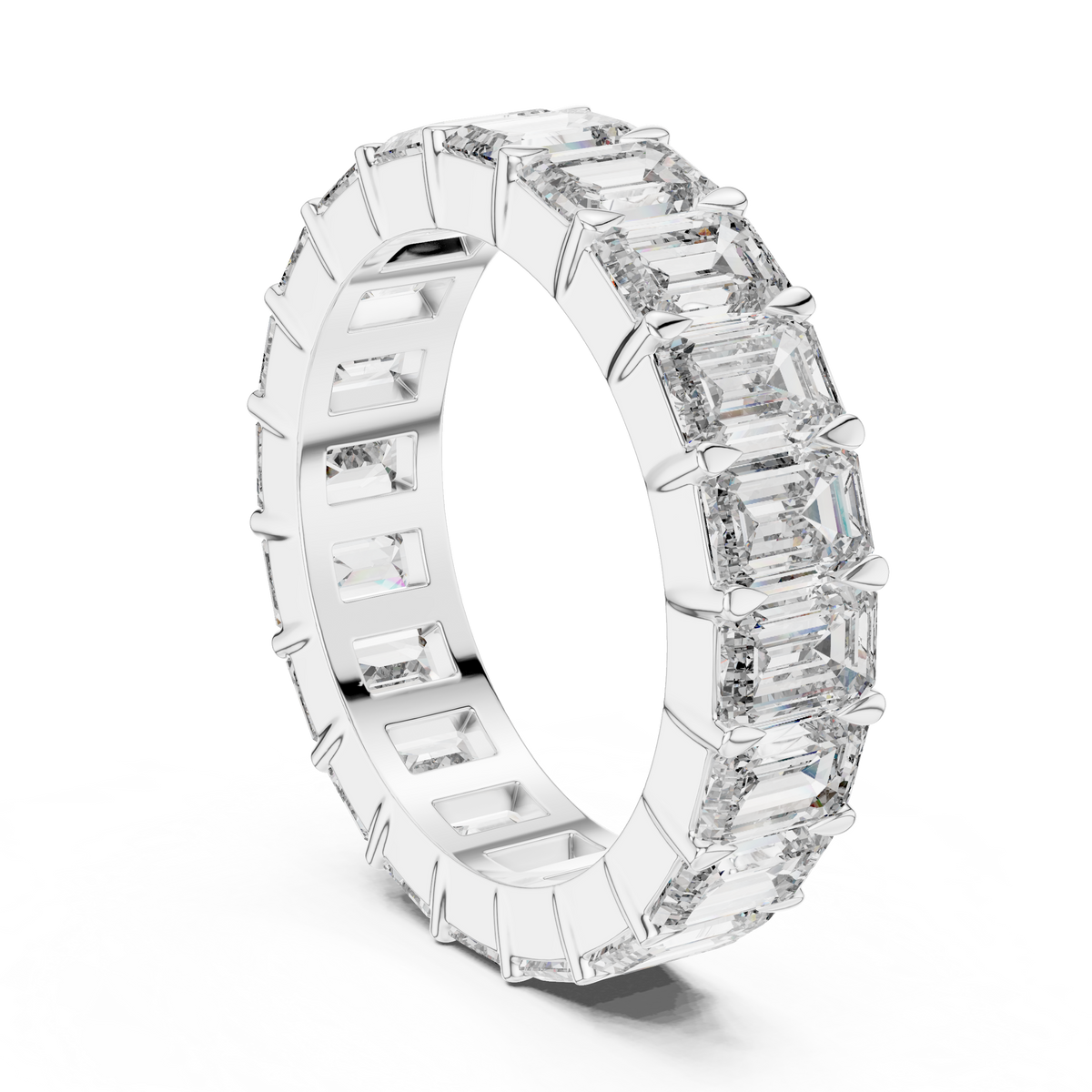 Emerald-Cut Diamond Eternity Band