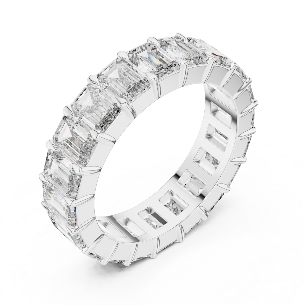 Emerald-Cut Diamond Eternity Band