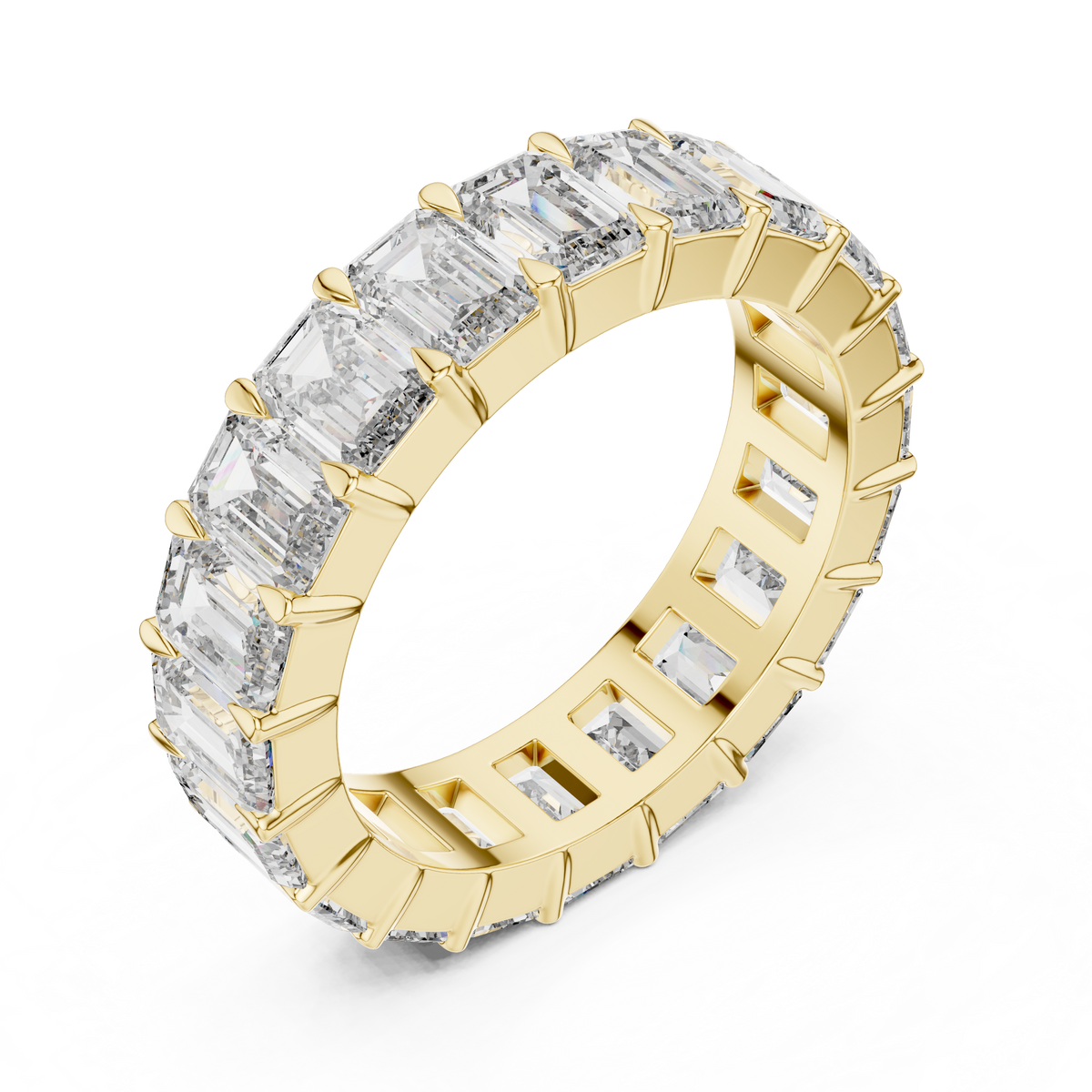Emerald-Cut Diamond Eternity Band
