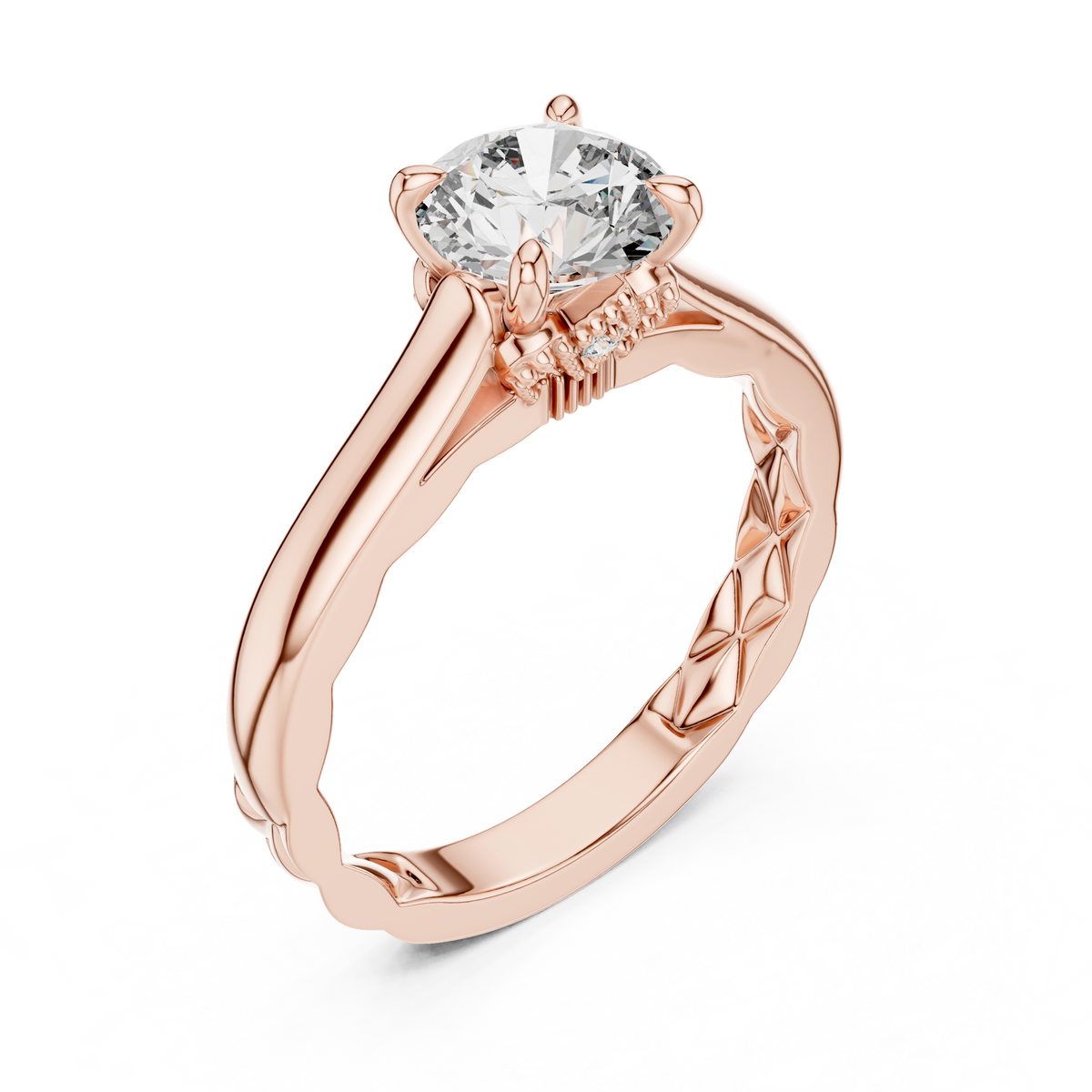 Solitaire Diamond Engagement Ring