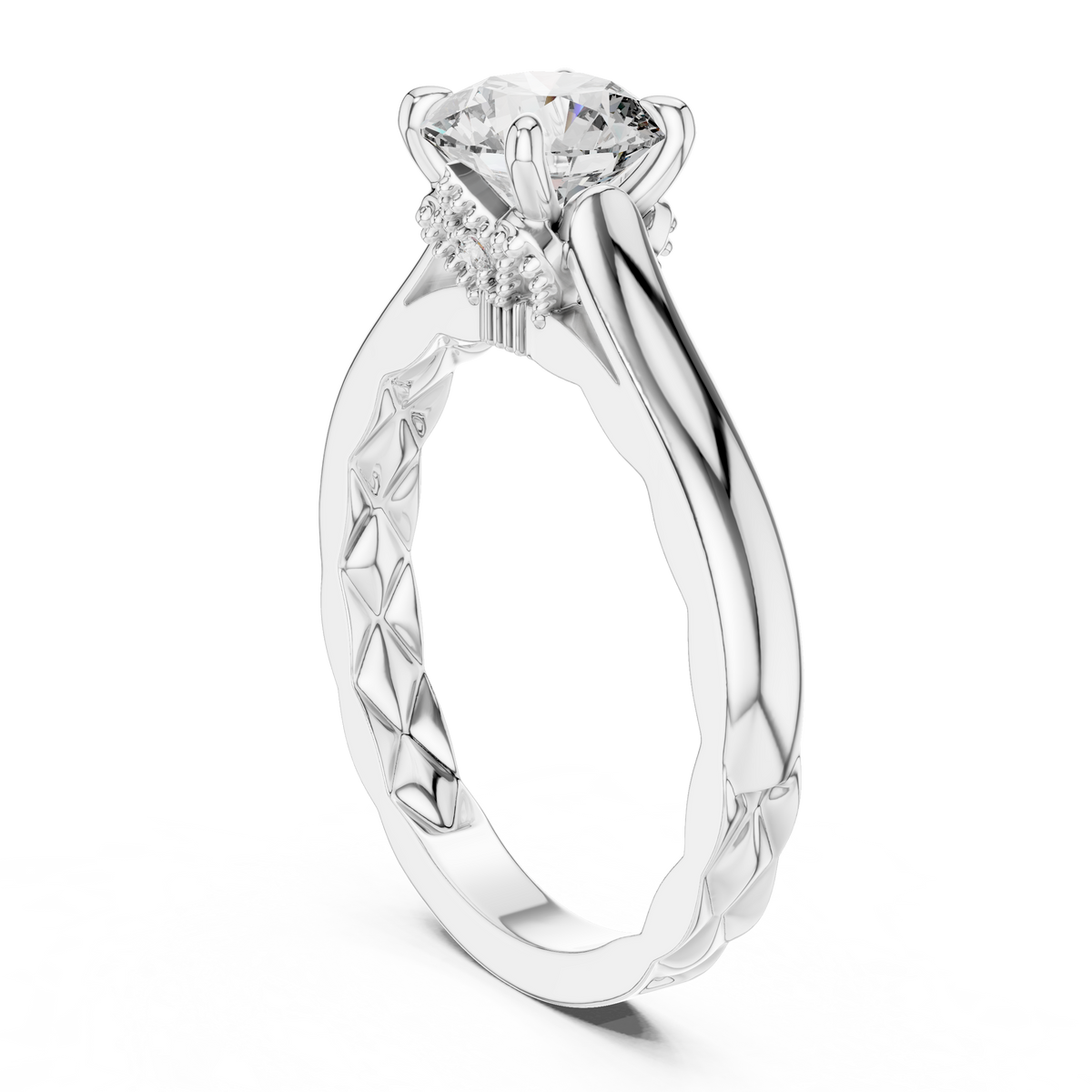 Solitaire Diamond Engagement Ring