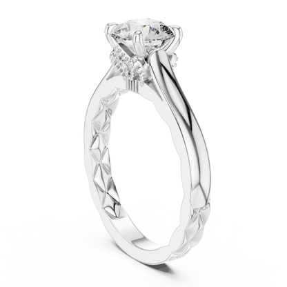Solitaire Diamond Engagement Ring