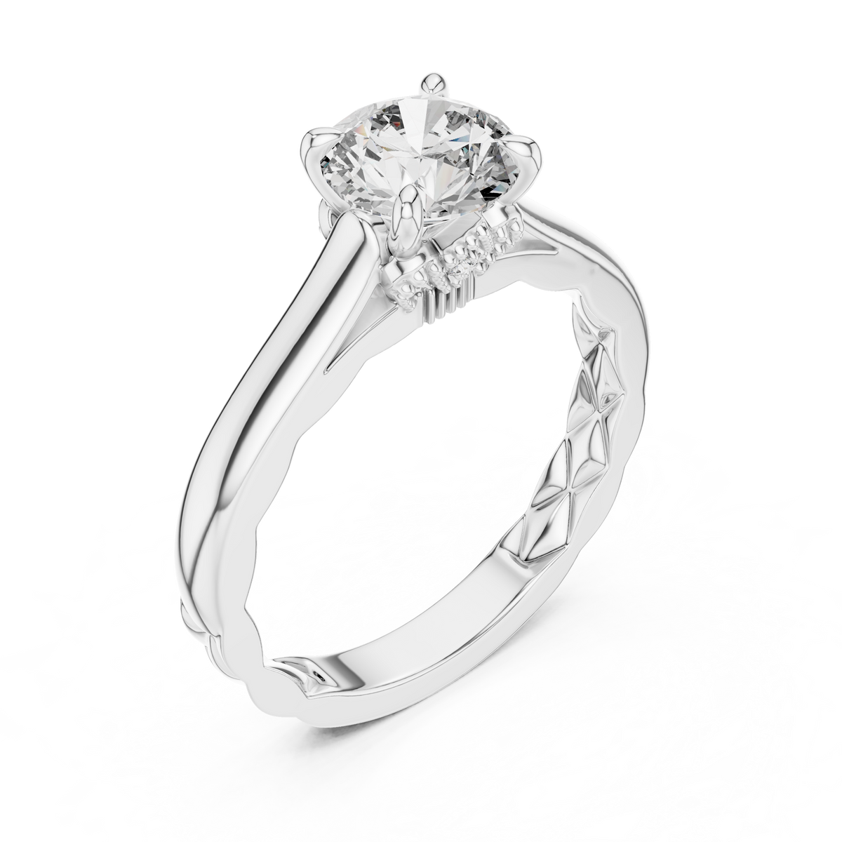 Solitaire Diamond Engagement Ring