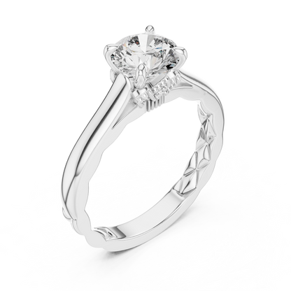Solitaire Diamond Engagement Ring