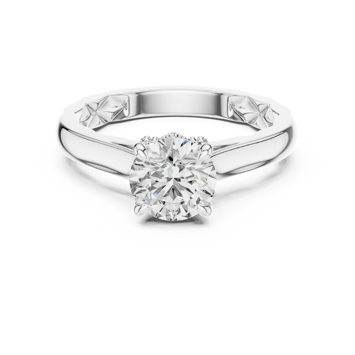 Solitaire Diamond Engagement Ring