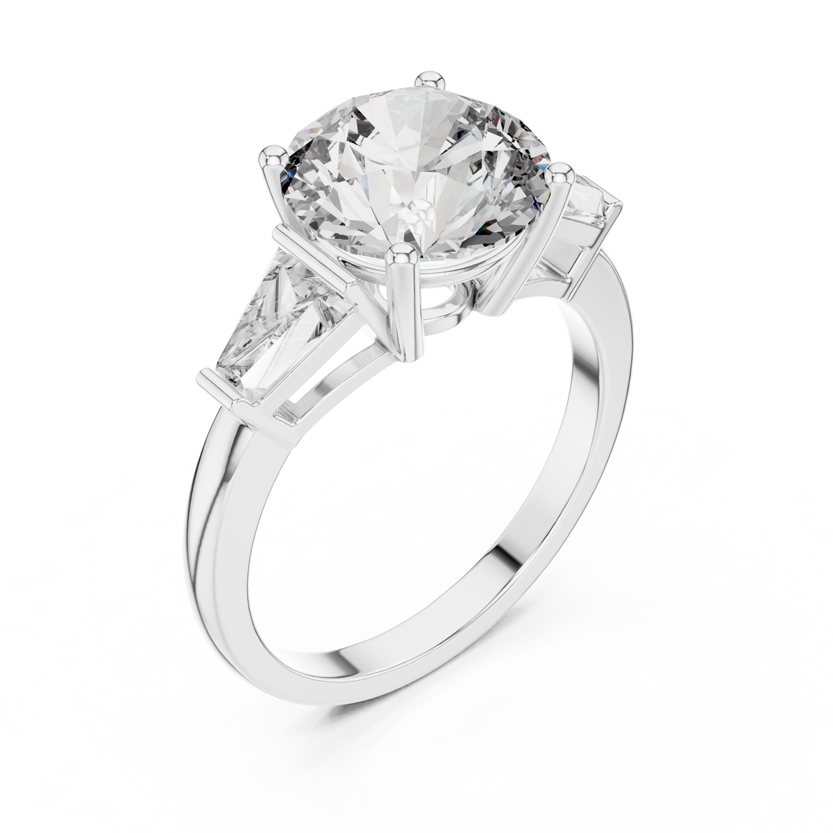 Round Cut Diamond Engagement Ring