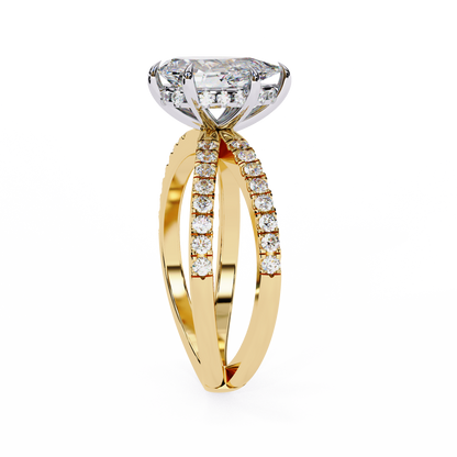 Pear-Cut Diamond Engagement Ring