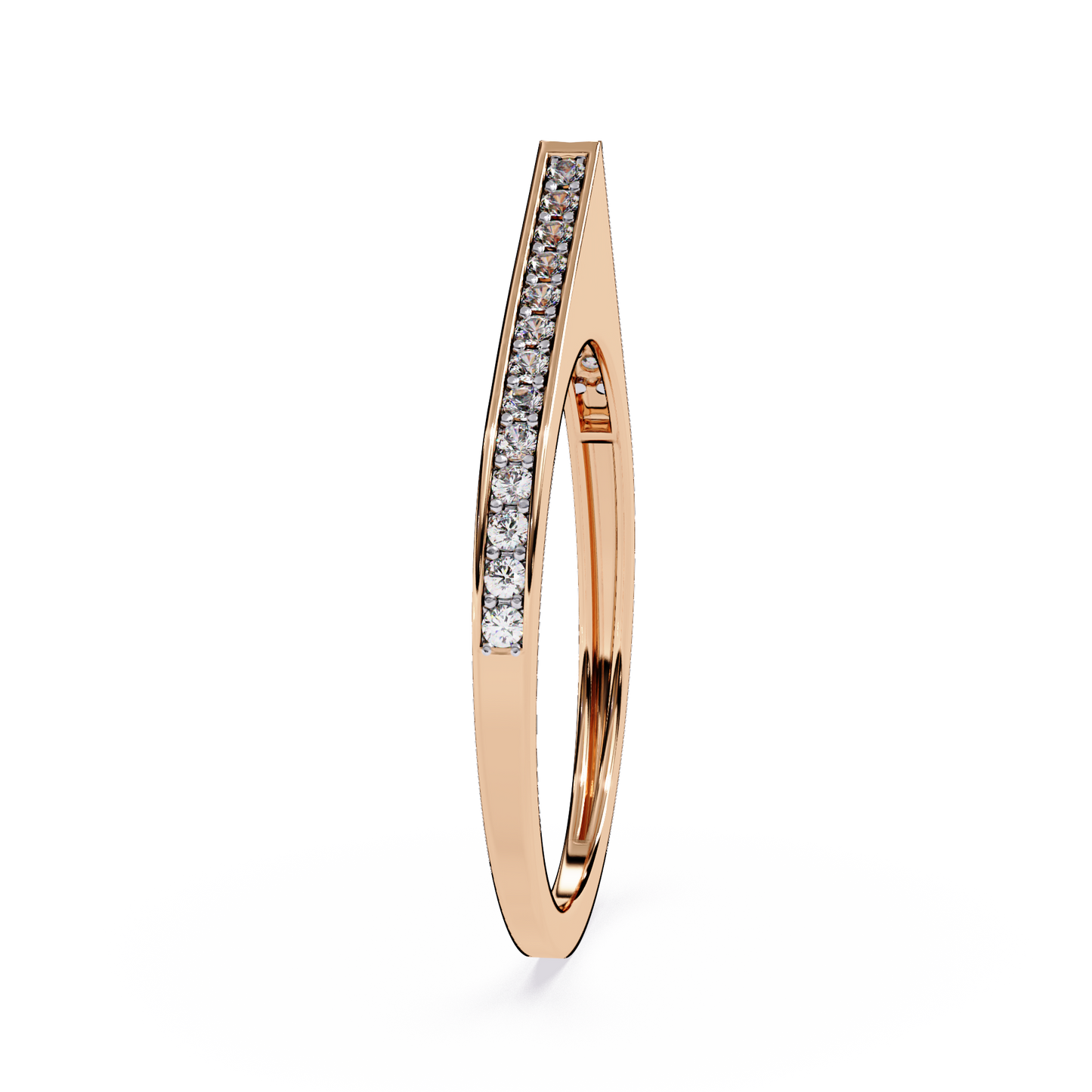 Modern Geometric Triangle Signet Ring