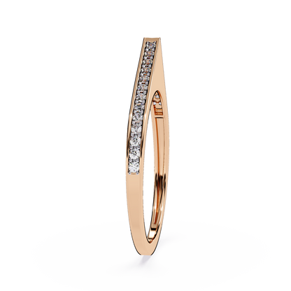 Modern Geometric Triangle Signet Ring