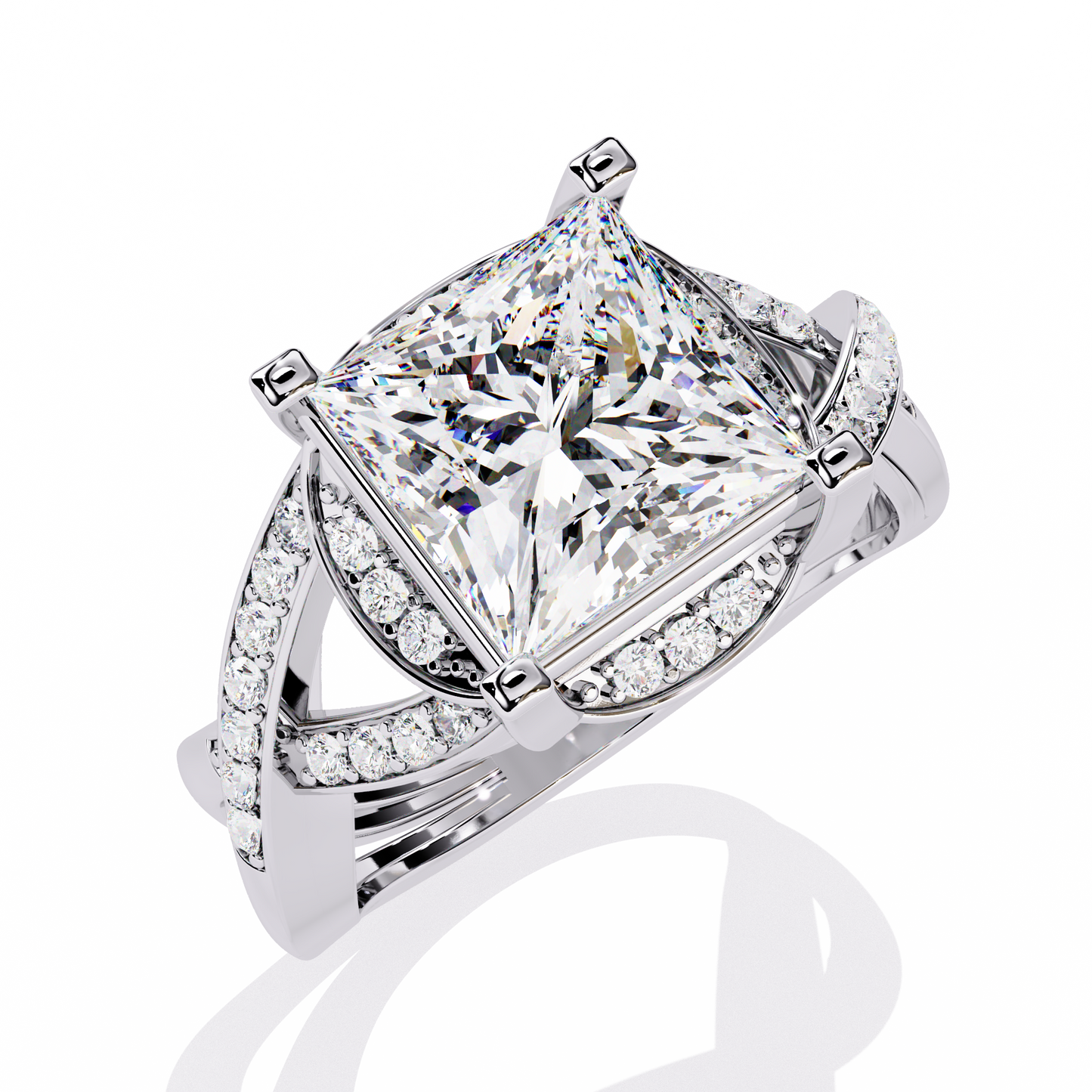 Princess Cut Diamond Engagement Ring