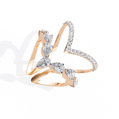 Butterfly Wing Wrap Ring