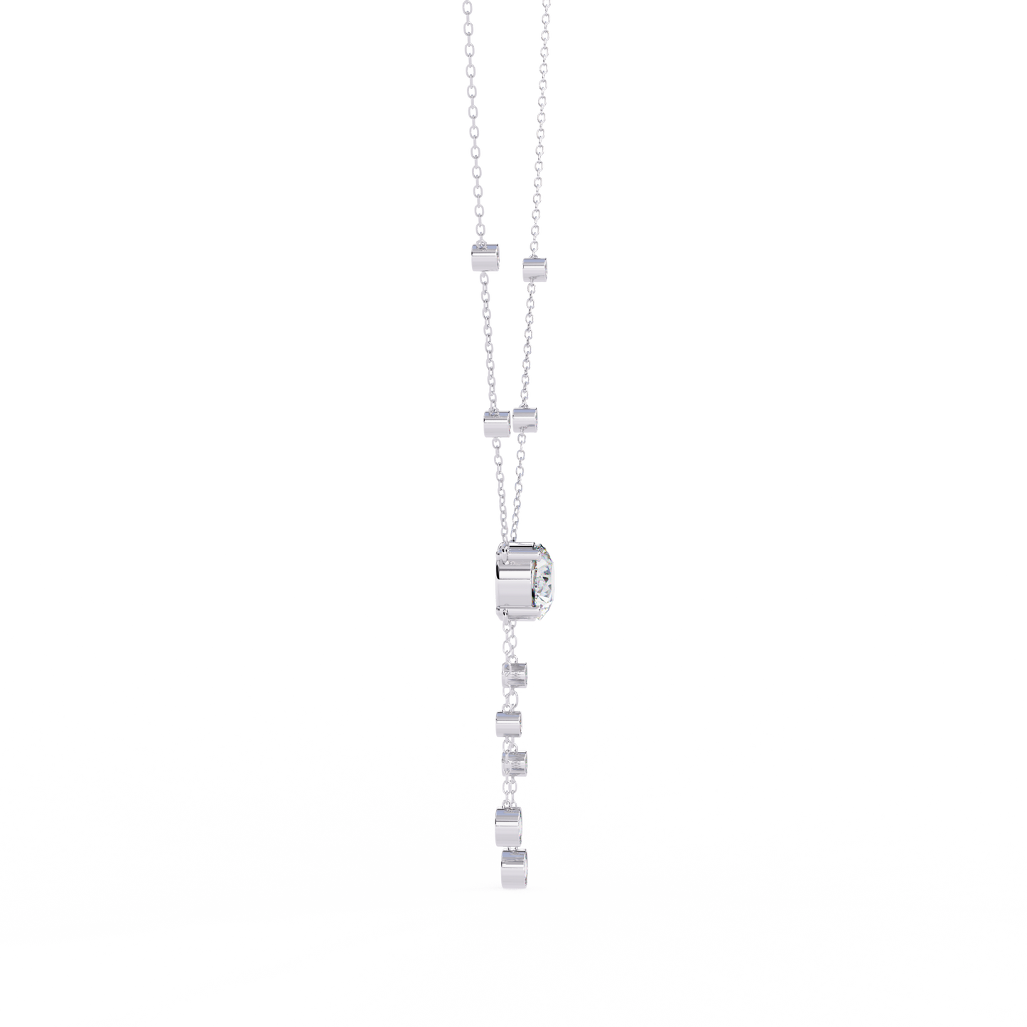 Diamond Drop Pendant Necklace – Rose Gold