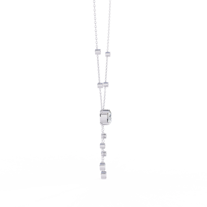 Diamond Drop Pendant Necklace – Rose Gold