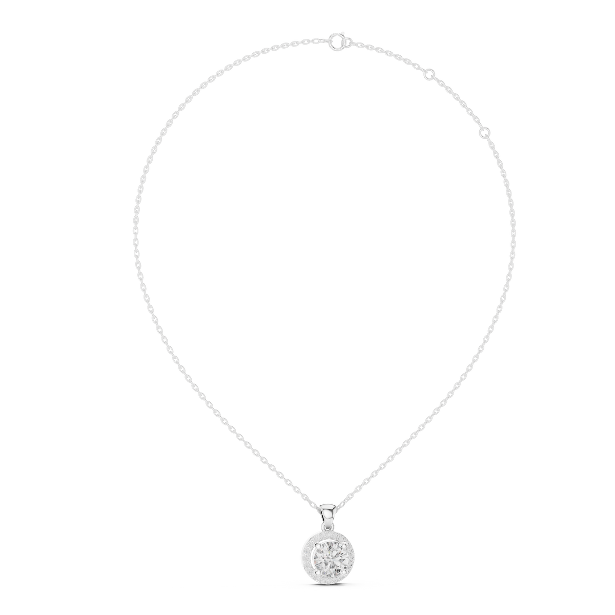 Classic Solitaire Diamond Pendant