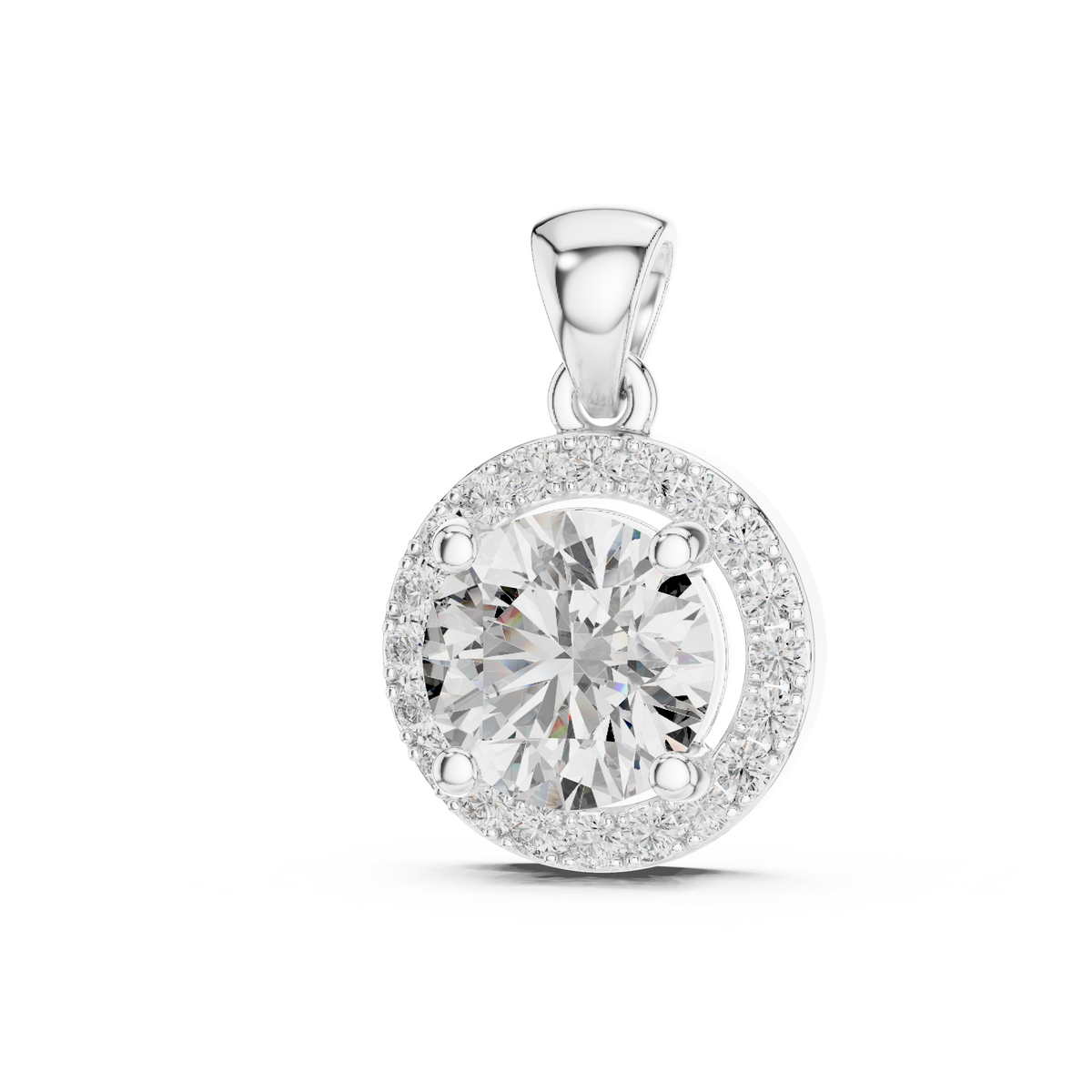 Classic Solitaire Diamond Pendant