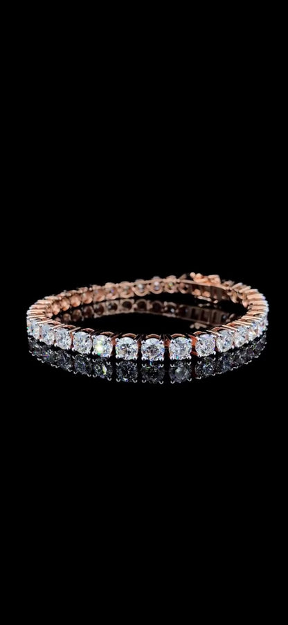 Luxury Round Diamond Tennis Bracelet