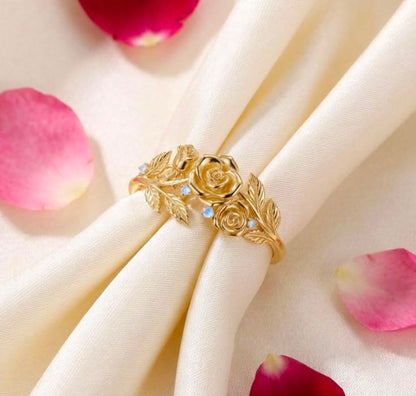 Enchanted Rose Garden Ring 92.5 Silver