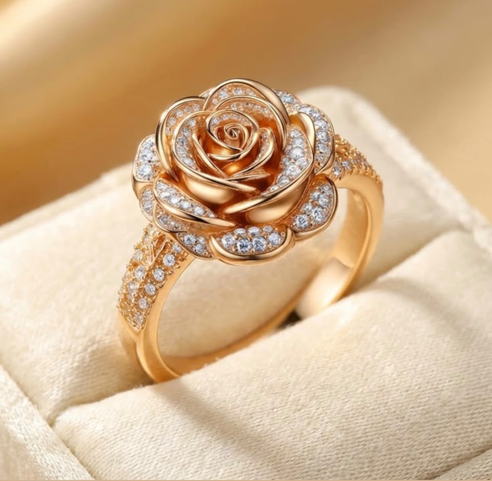 The Blooming Rose Diamond Ring