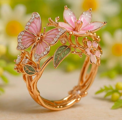 Diamond Accent Nature-Inspired Statement Ring