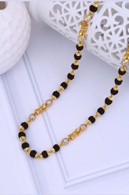 Elegant Gold Rudraksha Mala / Chain