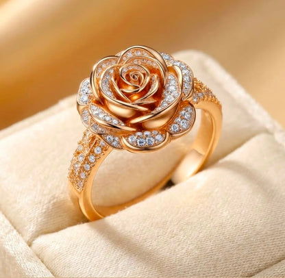 The Blooming Rose Diamond Ring