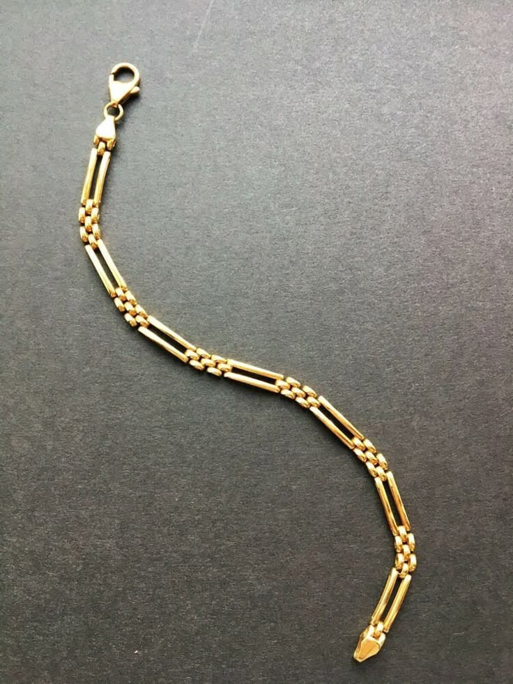 Double-Bar Alternating Link Bracelet