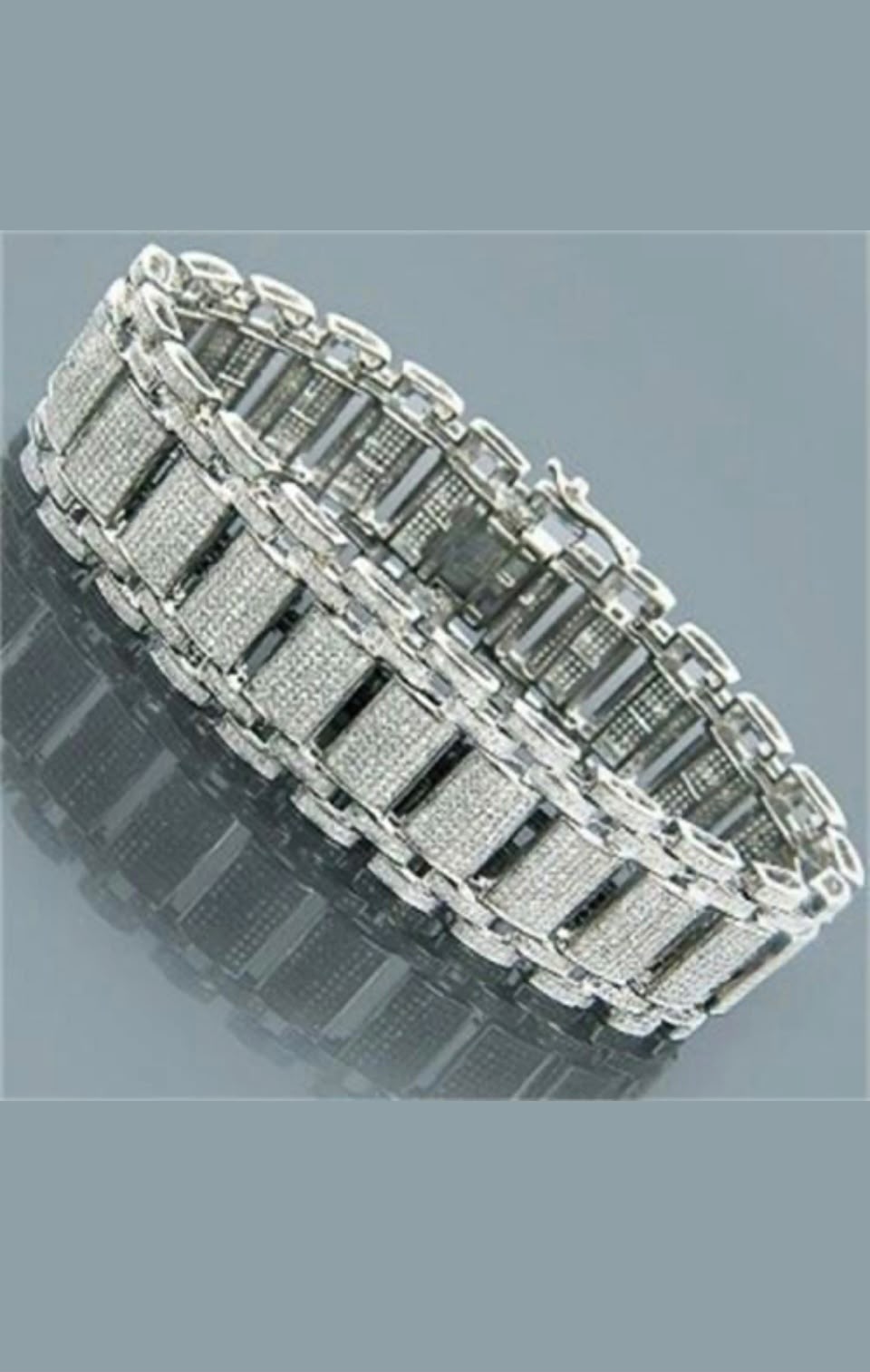 Stunning Men's Diamond Statement Link Bracelet