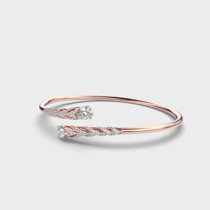 Nature’s Grace Diamond Cuff Bracelet