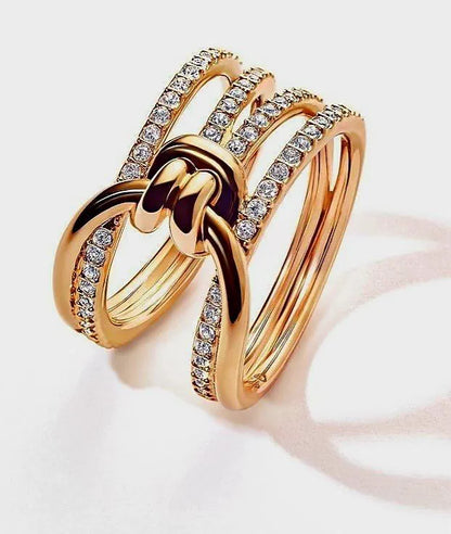 Knot Multi-Band Diamond Ring