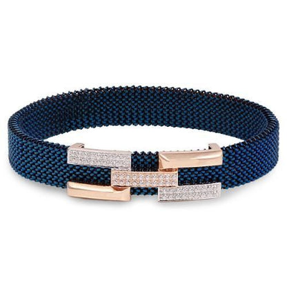 Designer Blue Mesh Bracelet