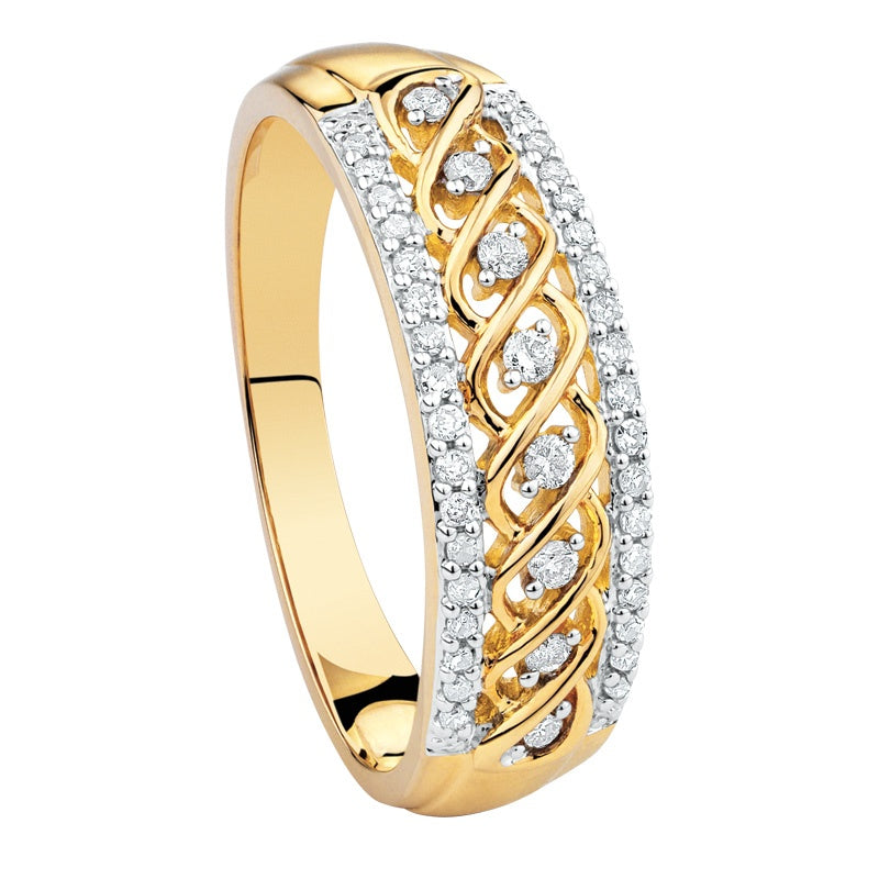contemporary wide-band ring