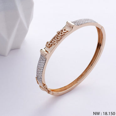 Exquisite Rose Gold Devotional Kada Bracelet