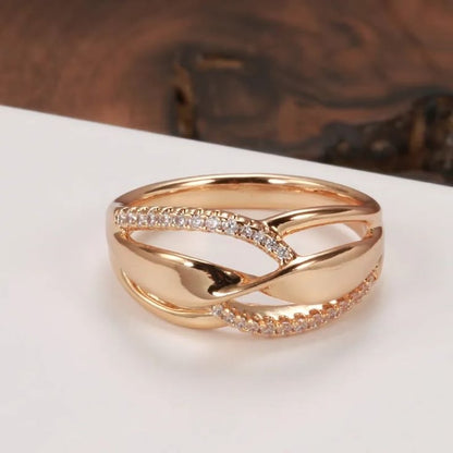 Criss-Cross Infinity Band Ring