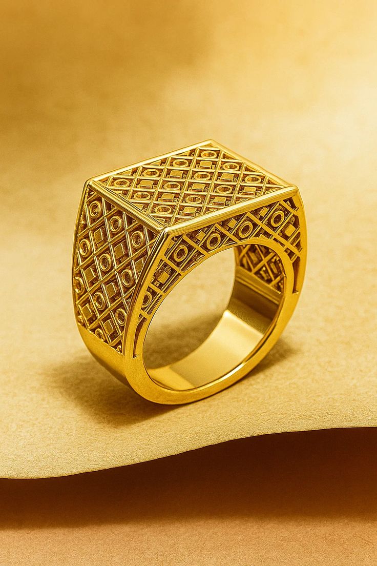 looks like a men's signet-style ring