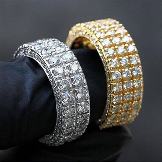 multi-row eternity band rings