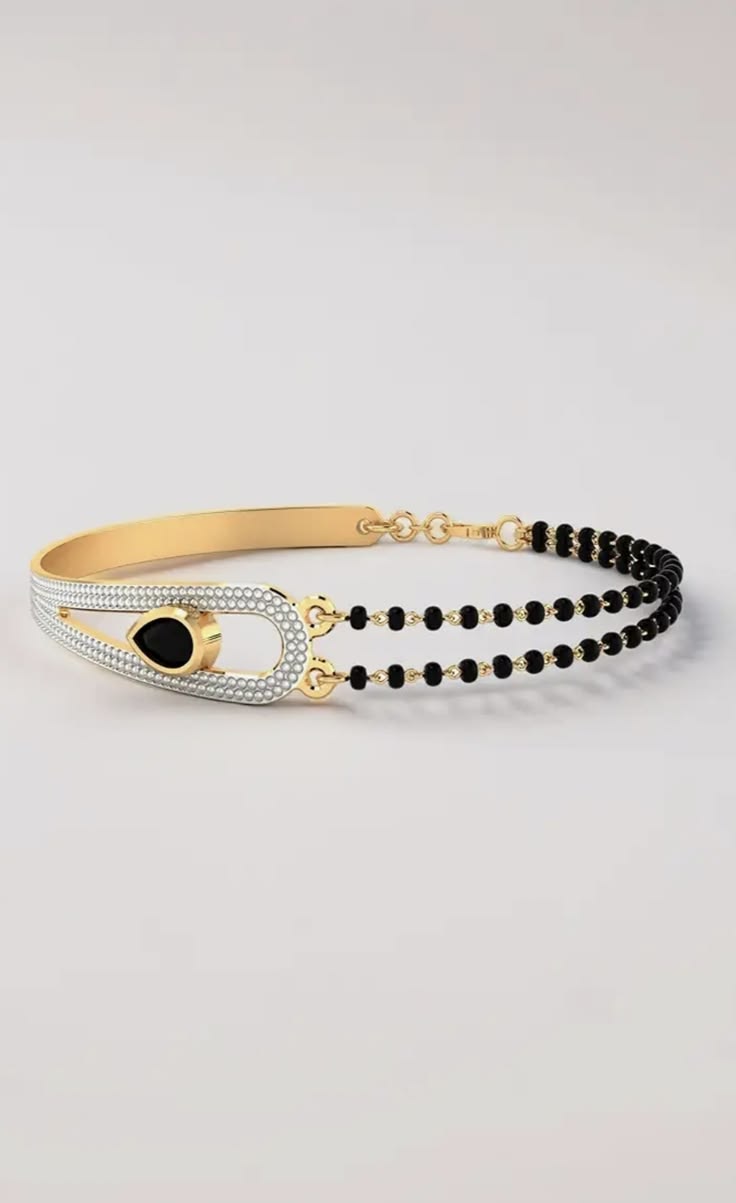Modern Mangalsutra Bracelet / Nazariya Kada