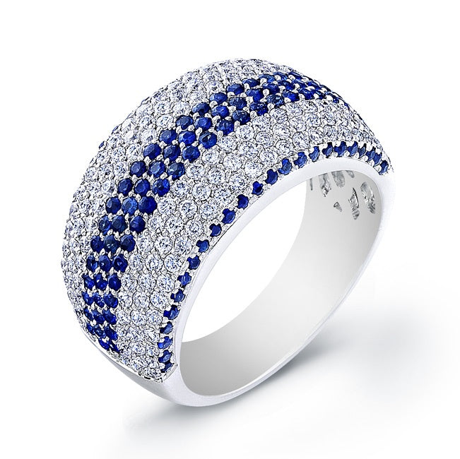It looks like a wide pavé dome ring,