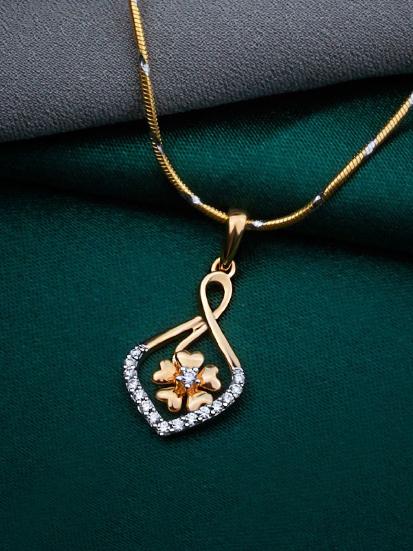 Elegant Floral Infinite Love Pendant Necklace