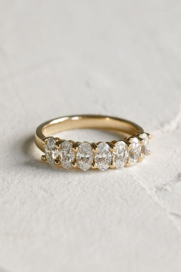7-Stone Oval Diamond Band