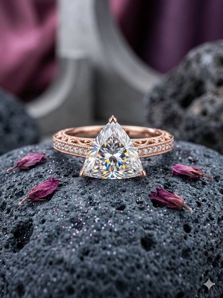 Triangle Cut Natural Diamond