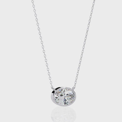 Ovel Diamond Necklace